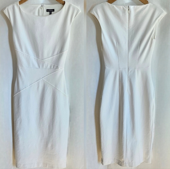 🇨🇦 Le Chateau White Bodycon Dress - Picture 4 of 13